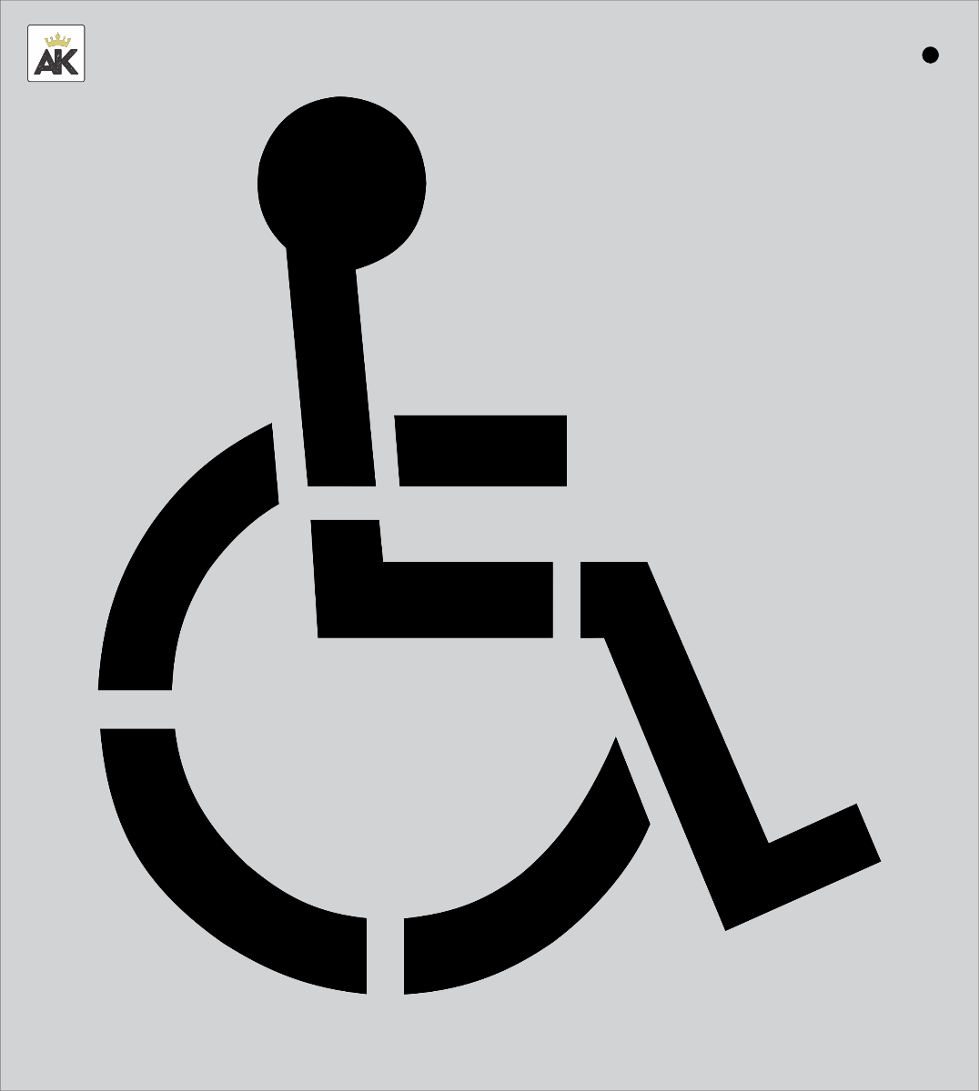 Handicap Parking Lot Paint Stencils - Federal For Sale