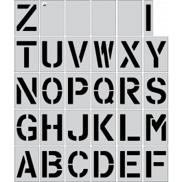 12 inch alphabet kit stencil