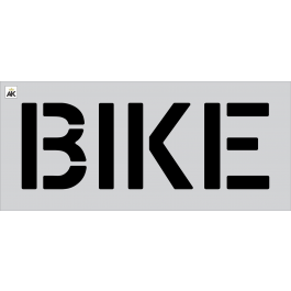 12-inch BIKE Stencil