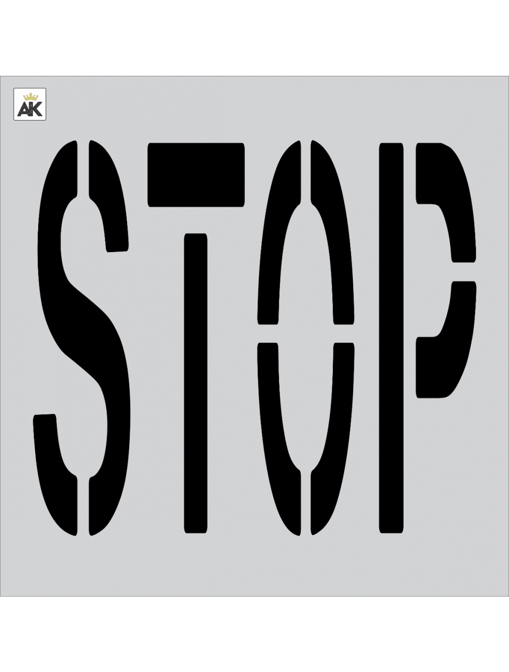 36-inch STOP Stencil