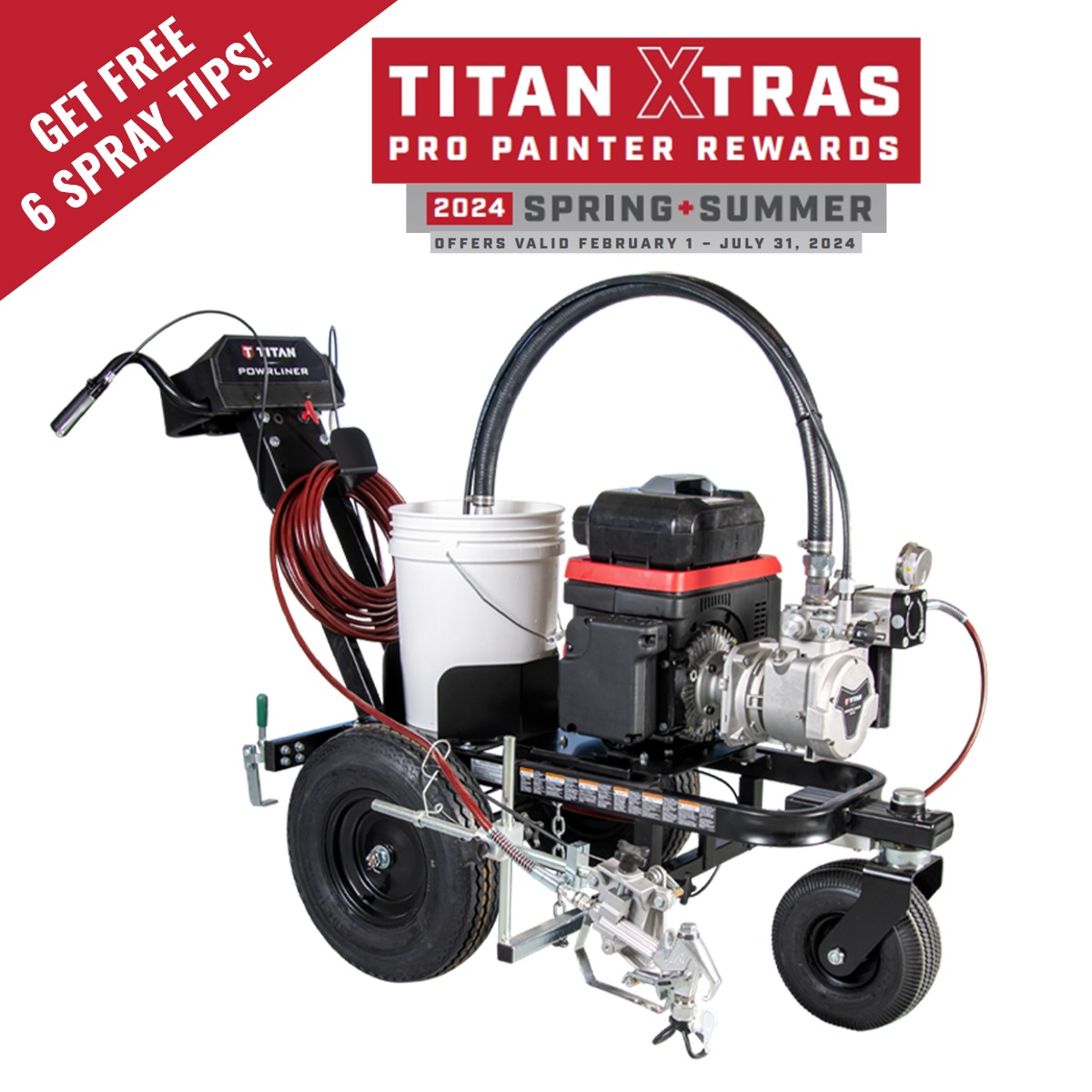 Titan Powrliner 3500 - Road Marking Paint Sprayer - Airless spray